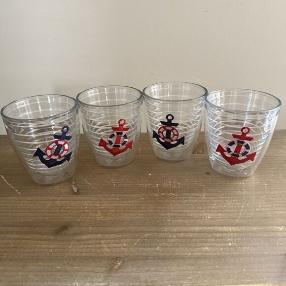 Tervis Nautical Anchors Collection 12oz Classic Tumbler 4-Pack Set - Picture 1 of 5